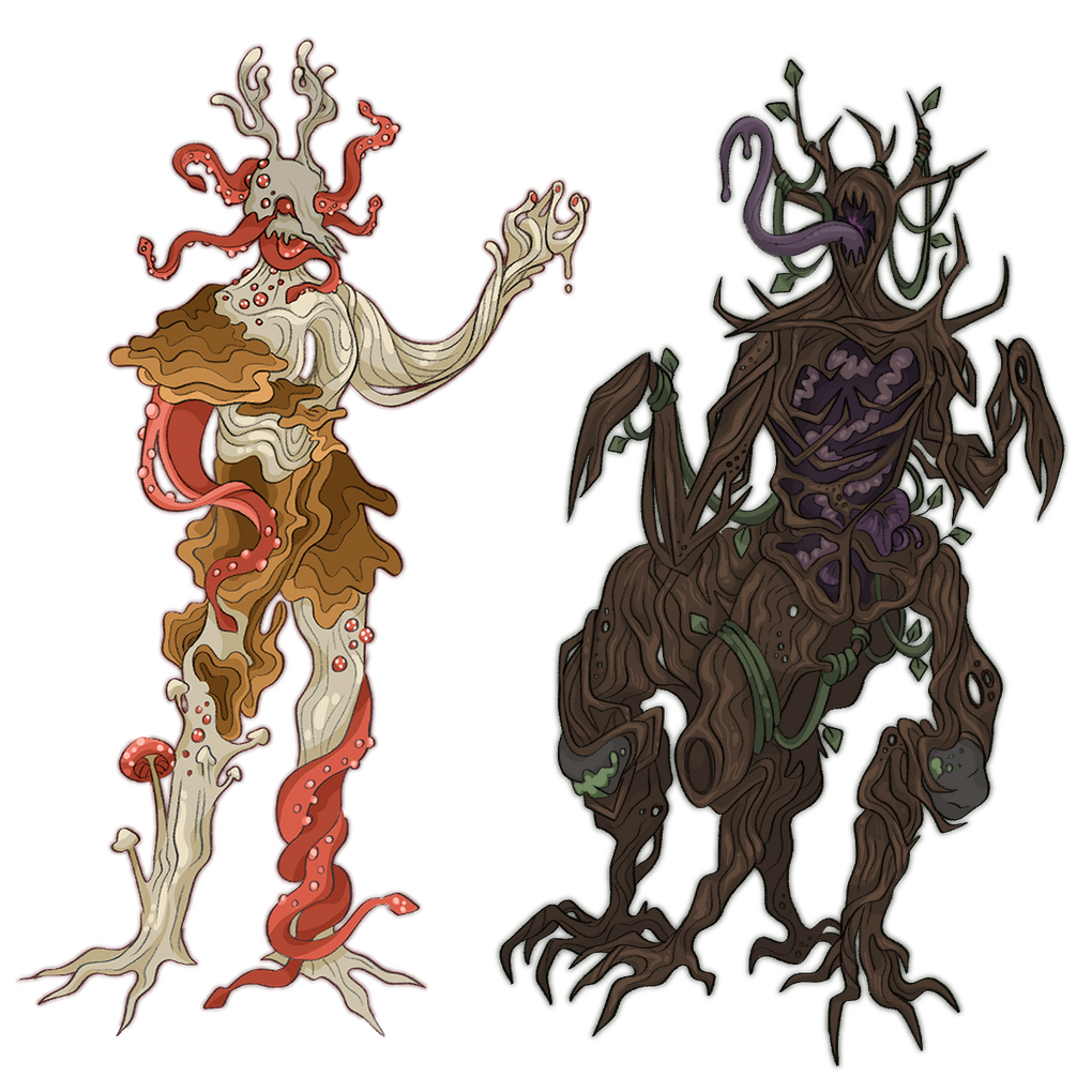 Characters - Amanita Mollusk & Vine Mantis