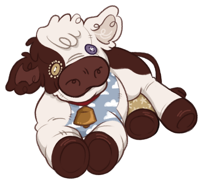 Plush Cow (2.2 x 2 in.)