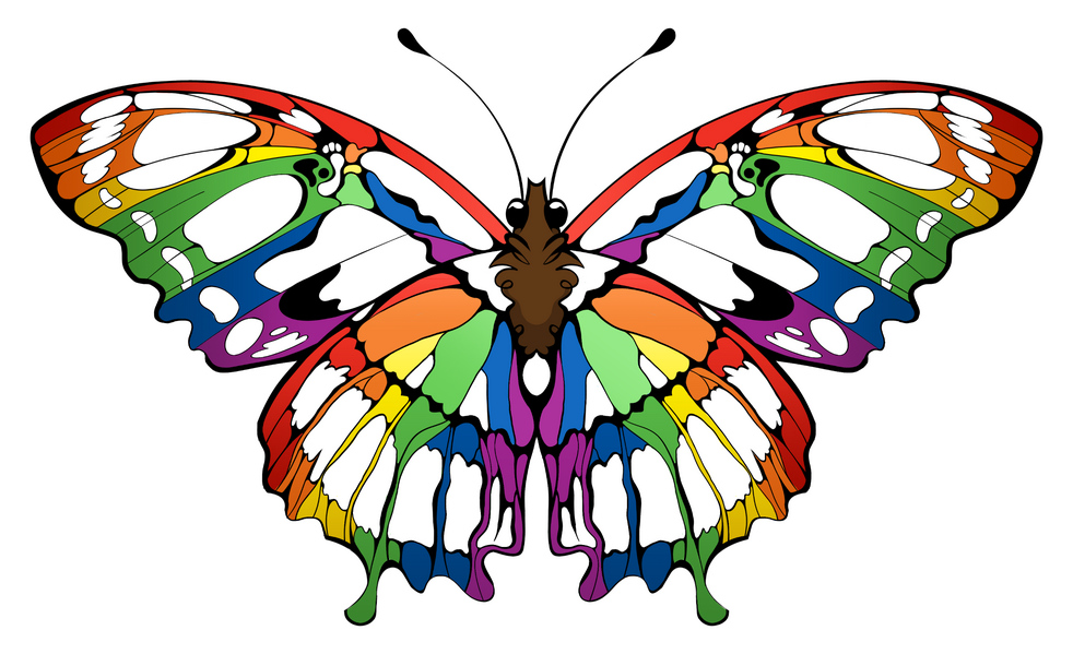 Pride Butterfly (3 x 1.8 in.)