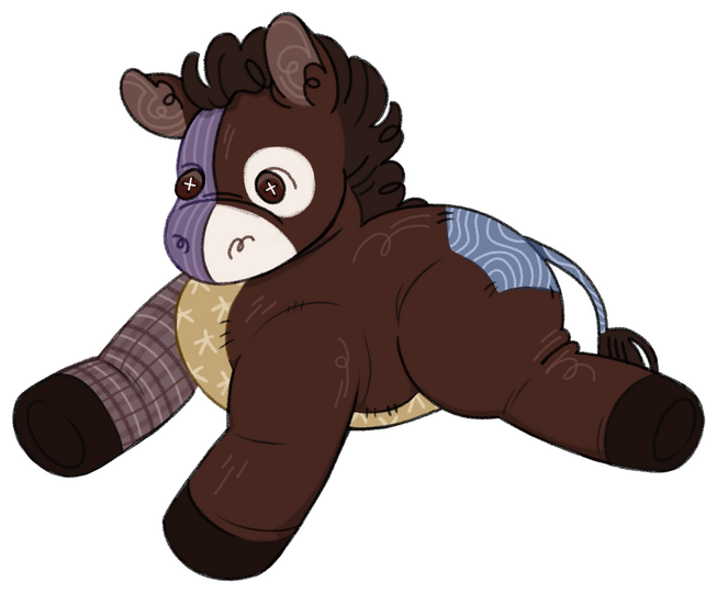 Plush Burro (2.8 x 2.3 in.)