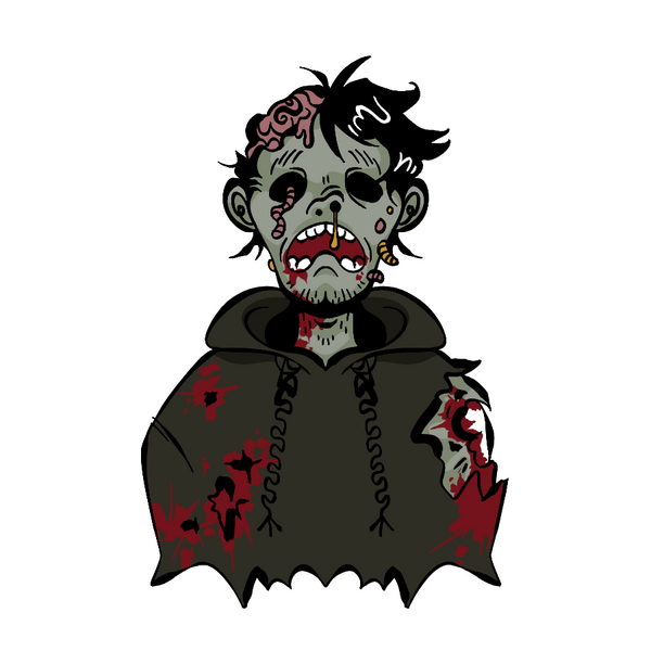 Zombie (2.1 x 3.2 in.)
