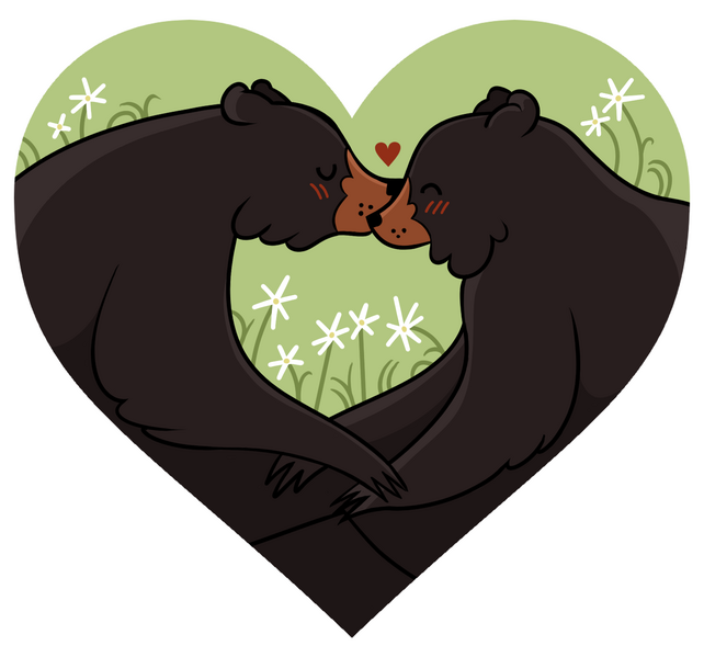 Bashful Bears (2.2 x 2.1 in.)