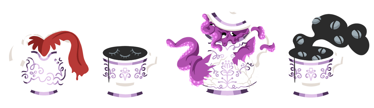 Trickster's Tea Set Washi Tape